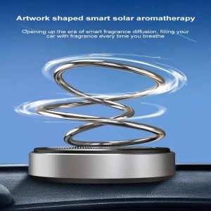 Air Freshener Purifier Car Dashboard Accessory (Silver)